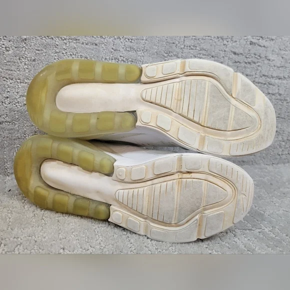 NIKE Air Max 270 GS Youth Size 5Y Women's 6.5 White Athletic Running Sneakers. - Picture 9 of 13